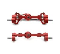 YONMFRDS RC Crawlers Toys For MN For MN99S For MN98 D90 D91 D99 D99S MN90 1/12 1 Pair Aluminum Full Metal Front And Rear Door Bridges RC Car Parts(Red)