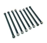 YONMFRDS RC Crawlers Toys For MN MN86S MN86 MN86KS MN86K G500 1/12 8PCS Metal Pull Rod Link Linkage RC Car Accessories Upgrade Parts(Black)
