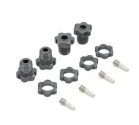 YONMFRDS RC Crawlers Toys For Traxxas For E-Revo 5353x For E-Maxx For Summit 1/10 1 Set 17mm RC Car Hex Nuts Splined Wheel Hubs(Titanium color)