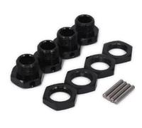 YONMFRDS RC Crawlers Toys For ZD For Racing For Summit For E-Revo For ARRMA For Buggy For HSP 94762 94081 1/8 1/7 4PCS RC Car Aluminum 17mm Hex Wheel Nuts Adapter(Black)