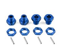 YONMFRDS Rc Drift Cars Parts For Arrma For Kraton For Outcast 4s 1/8 17mm Metal Wheel Hex Hub Upgrades Rc Repair Modify Upgrade Parts Accessories(Blue)