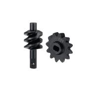 YONMFRDS Rc Drift Cars Parts For Axial For SCX24 1/24 Overdrive Differential Diff Axle Worm Gear Set 12T 13T 14T 16T RC Crawler Car Upgrade Parts(12T Overdrive)