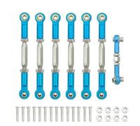 YONMFRDS Rc Drift Cars Parts For Traxxas For VXL For Slash 4X4 2WD For Rustler For Stampede For Hoss 1/10 Turnbuckles Camber Link Rod Linkage Set RC Parts(Blue 2)