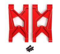 YONMFRDS Rc Models Accessories For Arrma For Gorgon 4X2 2WD 1/10 Aluminum Alloy Rear Lower Arm Front Upper For Swing Monster Truck RC Upgrade Parts Model(Red,Rear)
