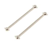 YONMFRDS Rc Models Accessories For HSP For Buggy Warhead Xstr 1/10 RC Model Car 2Pcs 06022 Metal Aluminum Alloy Front Rear Dogbone 86MM Spare Parts Accessory(Silver)
