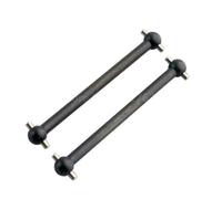 YONMFRDS Rc Models Accessories For HSP For Buggy Warhead Xstr 1/10 RC Model Car 2Pcs 06022 Metal Aluminum Alloy Front Rear Dogbone 86MM Spare Parts Accessory(Black)