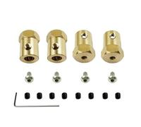 YONMFRDS Rc Models Accessories For WPL C14 C24 C34 C44 B14 B24 B16 B36 D12 For MN D90 D91 96 99s RC Car Upgrade Accessories 4PCS 5mm To 12mm Brass Hub Hex Adapter