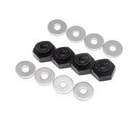 YONMFRDS Rc Parts For Axial For SCX10 1/10 12mm To 17mm Wheel Hex Adapter Conversion Extension Column RC Car Upgrades Repairs Accessories(Black)