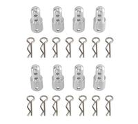 YONMFRDS Rc Parts For MJX For Hyper Go 14210 14209 14301 14302 14303 1/14 Aluminium Shell Raise Column Heighten Bracket R-type Clips RC Car Parts(2set)