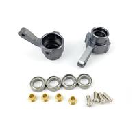 YONMFRDS Rc Parts For WPL C14 C24 C34 C44 B14 B1 B16 B24 B36 For MN D90 D91 For MN99S Metal Front Axle Bridge Steering Turn Cup Kit RC Car Parts(Titanium)