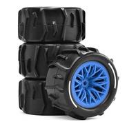 YONMFRDS RC Repairs Spare Parts For Arrma For Granite For Grom Big-Foot 1/18 For Small Sand Digging Snow Beach Tires Remote Control Car Parts(Blue)