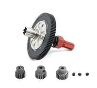 YONMFRDS RC Repairs Spare Parts For Arrma For Senton For Granite Big For Rock For Vorteks For Typhon 4X4 1/10 1Set 91T Spur Gear Slipper Clutch 21T 19T 17T RC Car Parts(Red)
