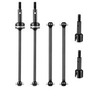 YONMFRDS RC Repairs Spare Parts For WPL 144001 1/14 Steel Driveshaft Front Rear For Universal CVD Dog Bone Diff Cup For Buggy RC Off-Road Car Upgrades Parts(Front Rear CVD)