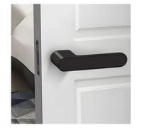 YONMLEDO Door Handles One-Word Handle Door Lock Hidden Keyhole Suitable Study Magnetic Silent Door Lock Minimalist Ecology(Round)