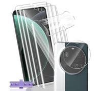 Yonntmmi Film for Xiaomi 15 Ultra Screen Protector 4+1 Piece, Flexible TPU Film with Camera Protection Tempered Glass Bubble-Free Soft, Anti-Scratch, HD TPU for Tempered Glass for MI15 Ultra