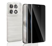 Yonntmmi Privacy Screen Protector for Moto Edge 70 Pro Anti-Spy Tempered Glass 2 Pieces & Camera Protection Accessories 1 Pieces, 9H, Smooth Touch, Anti-fingerprint for Moto Edge 70 Pro