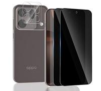 Yonntmmi Privacy Screen Protector for Oppo Find X9s Pro Anti-Spy Tempered Glass 2 Pieces & Camera Protection Accessories 1 Pieces, 9H, Smooth Touch, Anti-fingerprint for Oppo Find X9s Pro