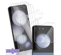 Yonntmmi Screen Protector for Galaxy Z Flip 5 Film 4+1 Piece, Flexible TPU Film with Camera Protection Tempered Glass Bubble-Free Soft, Anti-Scratch, HD TPU for Galaxy Z Flip 5