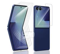 Yonntmmi Screen Protector for Galaxy Z Flip 7 Film 4+1 Piece, Flexible TPU Film with Camera Protection Tempered Glass Bubble-Free Soft, Anti-Scratch, HD TPU for Galaxy Z Flip 7