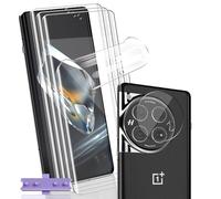 Yonntmmi Screen Protector for OnePlus 12 Film 4+1 Piece, Flexible TPU Film with Camera Protection Tempered Glass Bubble-Free Soft, Anti-Scratch, HD TPU for Tempered Glass for OnePlus 12