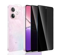 Yonntmmi Screen Protector for OPPO A5 Pro 5G for Tempered Glass Privacy Screen, Pack of 2 Anti-Spy Tempered Glass Protection with 1 Camera Protection Glass, Anti-Spy, 9H Hardness, Scratch-Resistant
