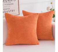 Yonous Corduroy Cushion Covers, Soft Square 2 50x50 CM 20x20