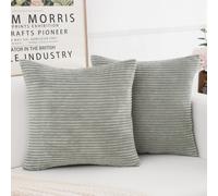 Yonous Corduroy Cushion Covers, Soft Square 2 50x50 CM 20x20