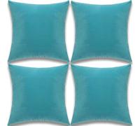 Yonous Cushion Covers, Soft Premium Velvet Decorative Throw Pillow for Sofa Bed Couch Chair, Set of 4, Teal, 18 x 18 inch / 45 x 45 cm