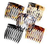 YONOY 5pcs French Hair Side Comb, Small Combs for Twist Hair Styling, Decorative French Hair Combs for Bun Women Accessories