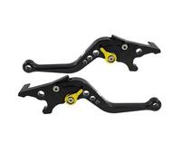 YONPJER Brake Levers Motorcycle Short Handle for ADV 150 ADV 160 only Suitable for Front Disc Rear Disc Brake Brake Clutch Levers Set(A-Black with Gold)