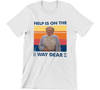 YONQI Mrs Doubtfire Help is On The Way Dear Retro Art T-Shirt-3XL Black
