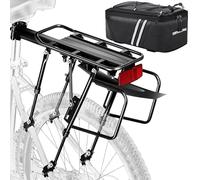 YONTUO Rear Bike Rack,100KG Capacity Solid Bearings Bike Cargo Rack w/Fender & Large Size Reflective,Quick Release Mountain Road Bicycle Rear Racks,Universal Bike Luggage Touring Carrier Rack,BCR06-EU