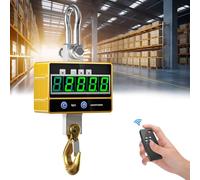 Yontwe Heavy Duty Electronic Scale 2000kg Heavy Duty Industrial Hanging Scale Rechargeable Digital Crane Scale Super Clear High Precision 2T Hook Electronic Scale