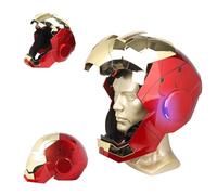 YONTYEQ Iron Hero MK 5 1:1 Wearable Helmet - Voice, Touch, and Remote Control with LED Eyes, Realistic Sound Effects, Perfect for Cosplay, Display, and Collectible Figures for Man and Teen,Gold