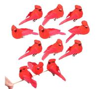 Yonuaret Bird Ornaments | Artificial Flying Animal Craft | with Metal Clip Bird Christmas Ornaments | for Garden, Park, Backyard, Branches, Tote Bag