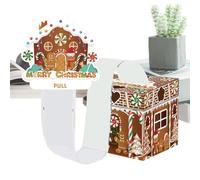 Yonuaret Christmas Cash Box,Gingerbread Man Festive Party Favors | Christmas Cash Holder - for Family Kids Adults Men Women Boys Girls Teens