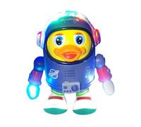 Yonuaret Dancing Toy,Cute Space Duck Singing Walking Dancing Toys - Wiggling Robot with Lights and Sounds Interactive Learning Activities for Boys Kids 3+ Birthday Party Home School Preschool