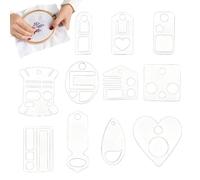 Yonuaret Embroidery Floss Cards,Clear Thread Organization Cards | Cross-Stitching Floss Organizer - for Sewing Crafts Beginners Hobbyists Enthusiasts Apartment Dorm Room Farmhouse