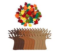 Yonuaret Felt Art Kit, Thanksgiving Decorations,Fall Tree of Thanks Felt Craft Kit - for Kids Adults Family Party Favors Home Classroom Office Door Wall Art Projects Autumn