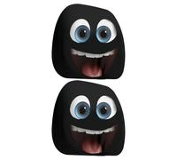 Yonuaret Headrest Covers for Cars | Big Eyes Car Headrest Protector Decoration - Elastic Head Rest Covers for Auto Interior Decoration Driver Passenger Halloween Accessories Men Women