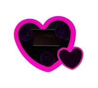 Yonuaret LED Lights for Car - Solar Heart Shaped Decorative Window Lamp,Neon Ambient Light,for Automotive Triangle Window Decor Truck Night Atmosphere