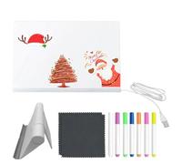 Yonuaret Light Up Doodle Board for Kids - Light Up Acrylic Drawing Board with 7 Quick-Drying Pens - Luminous Writing Pad for Kindergarten Preschool Schools Indoor Traveling