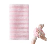 Yonuaret Loofah Towel - Long Shower Wash Cloth, Extra Long Body Towel, Back Scrub, for Dead Skin Removal, Cleaning, Massage, Foaming for Seniors