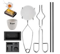 Yonuaret Metal Melting Kit,Crucible Graphite Torch Casting Melter | Crucible Kit | for Jewelry Refining Gold Silver Copper Home Craft Smelting Weights