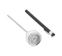 Yonuaret Oil Cap Replacement - Digital Temperature Display 0-200 °C, Motorcycle Tank Cover Made of Matte Metal | For Travel on the Highway, Outdoor Rides, Long Distances, Commuting and