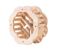 Yonuaret Perch for Birds, Wooden Perch as Cage Accessories, Rotary Wheel Toy for Lovebirds, for Keeping at Home by Conures, Cockatiels, Finches and