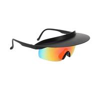 Yonuaret Riding Sunglasses | Wide Sun Visor Sunglasses,Outdoor Visor Mirrored Lens, Sports Shades for Running Festivals Hiking Backpacking Baseball Climbing Camping Fishing Driving Golfing