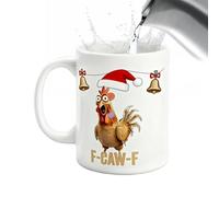 Yonuaret Rooster Coffee Cup - Ceramic Breakfast Cup | Funny Coffee Mugs | for Women Men Home Work Birthday Party Morning Routine Relaxing Moments Weekend Leisure