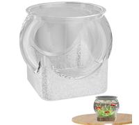 Yonuaret Round Fish Tank - Clear Aquarium Fish Bowls,Floral Container for Home Bedroom Children's Room Bathroom Desk Workplace Dorm