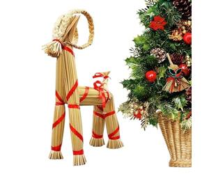 Yonuaret Straw Goat Christmas Ornaments,Christmas Traditional Decor | Scandinavian Yule Goat Straw Ornaments | for Living Room Desk Party Outdoor Garden Holiday